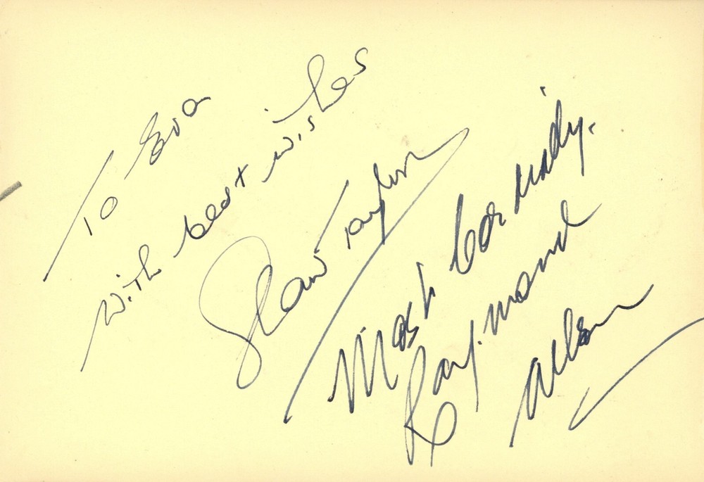 Vintage Shaw Taylor + Two Autographs