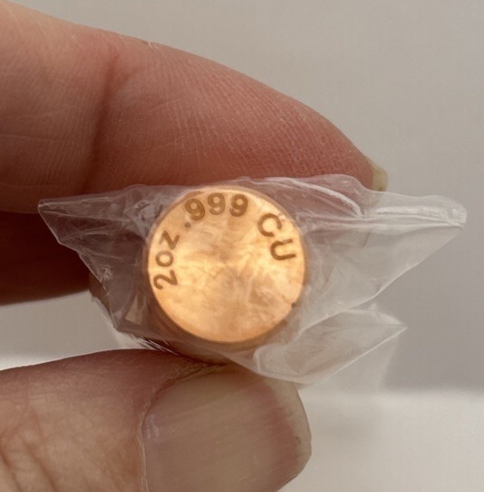 2oz. Copper Bullet!!! - Individually Packaged
