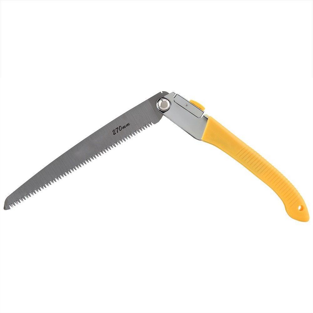 Folding Pruning Hand Saw 11in Double-Edge Sharp Blade Tree Trimming Garden Tool