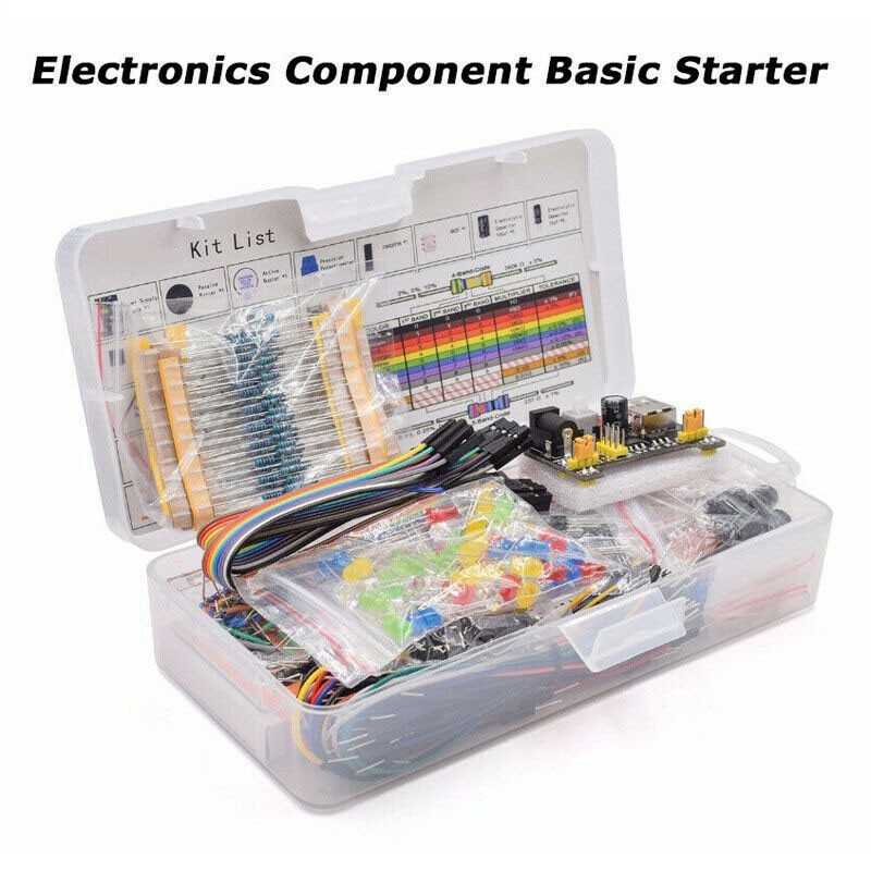 Power Module For Arduino Resistor Buzzer Breadboard LED Cables Electronic Kit