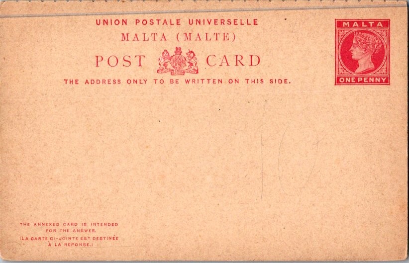 Malta Higgins & Gage 2 Unused.