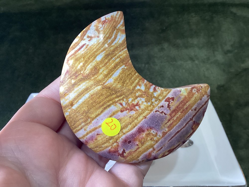 Crystal Rainbow Stone Moon
