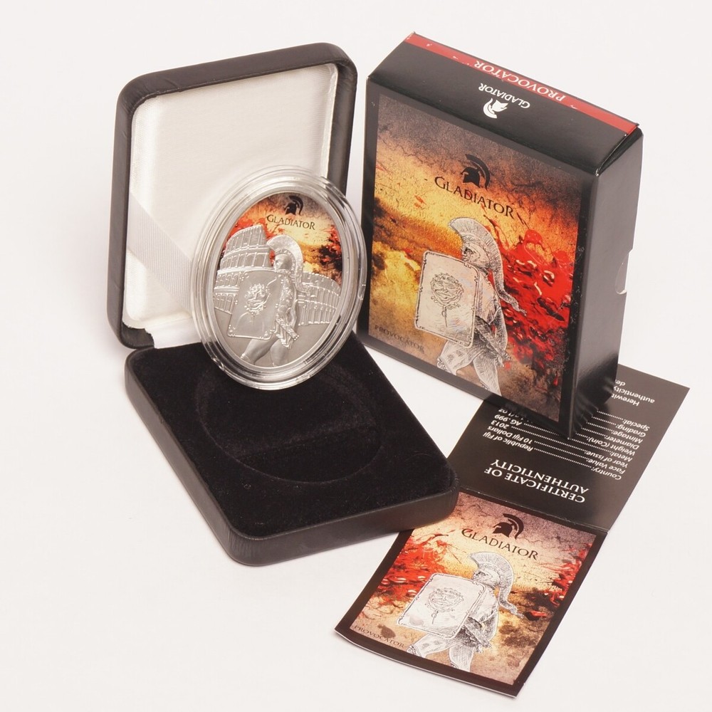 2013 Fiji $10 Silver Gladiator