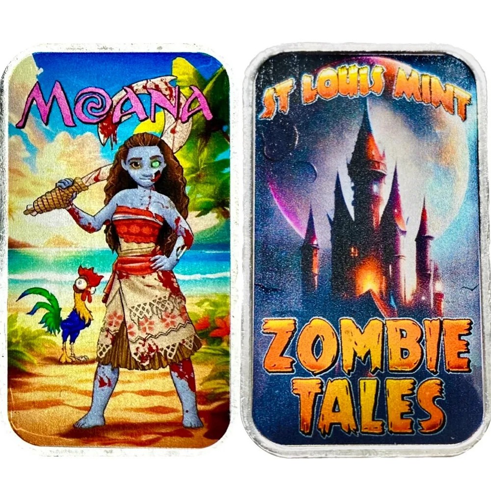 moana zombie land 1oz silver bar