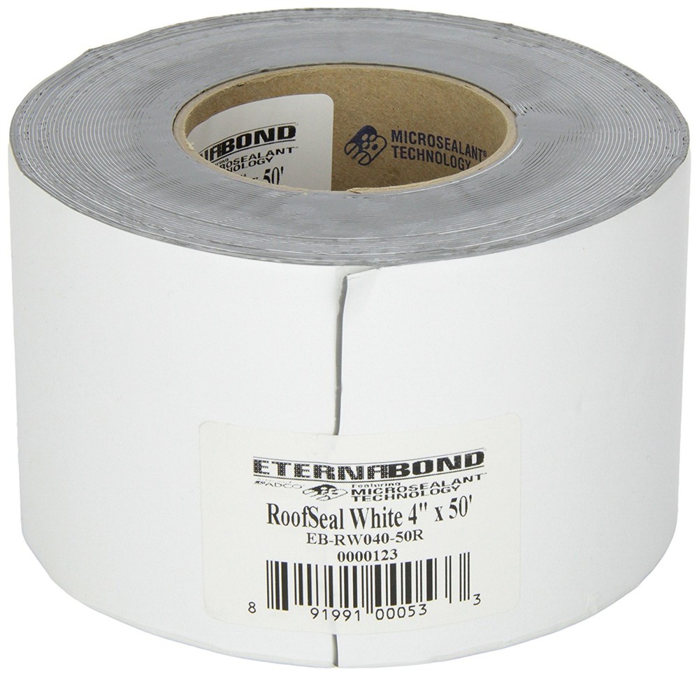 4" x 50 ft Eternabond Roof Leak Repair Tape Patch Seal - WHITE - 50 Feet 50 Foot