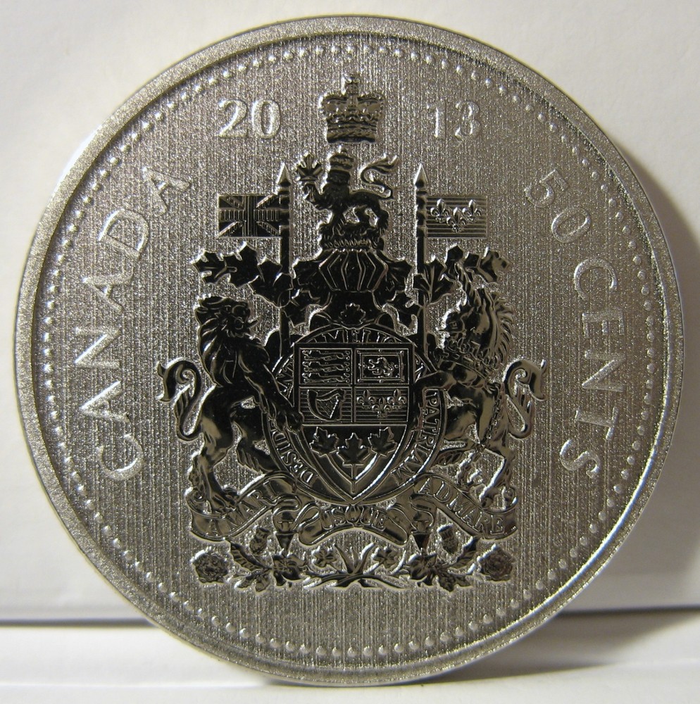 Canada 2013 50-cent Coat of Arms SPECIMEN Uncirculated