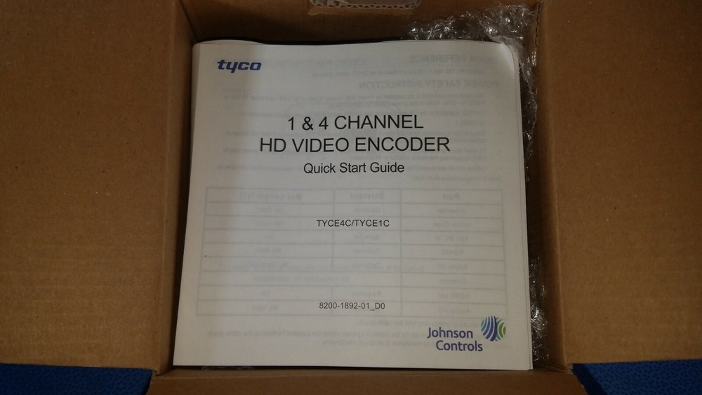Tyco TYCE1-N 1 Channel HD Encoder