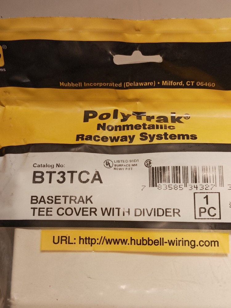 HUBBELL POLYTRAK BT3TCA TEE WITH DIVIDER