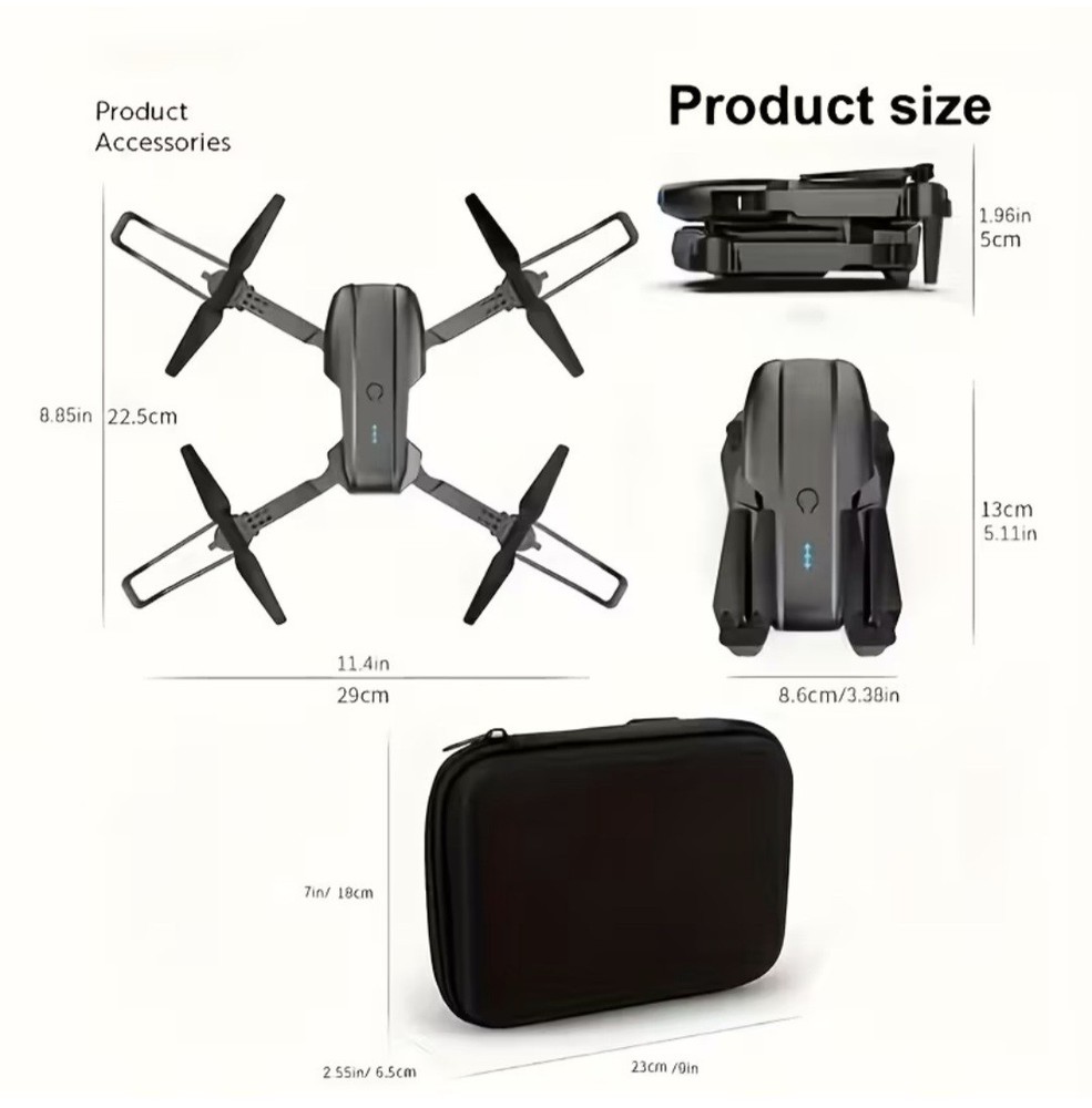 E99 Drone With Camera, Foldable RC Quadcopter Drone,Remote Control Drone