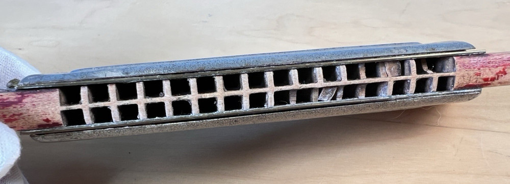 M Hohner's Best German Made Double Sided Harmonica Hammered Reeds