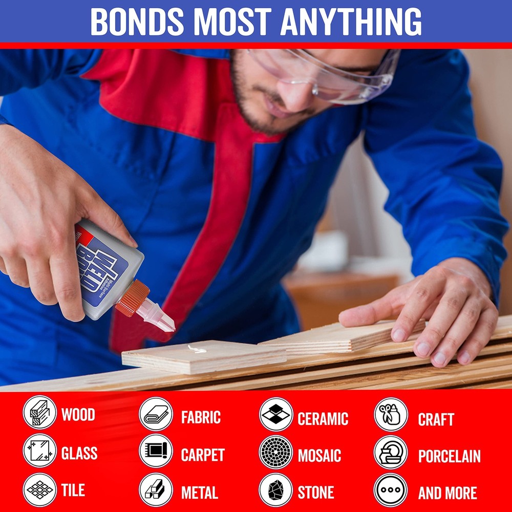 Multi-Surface Strong Glue – Fast Drying Glue for Wood, Tile, Ceramic, Pottery...