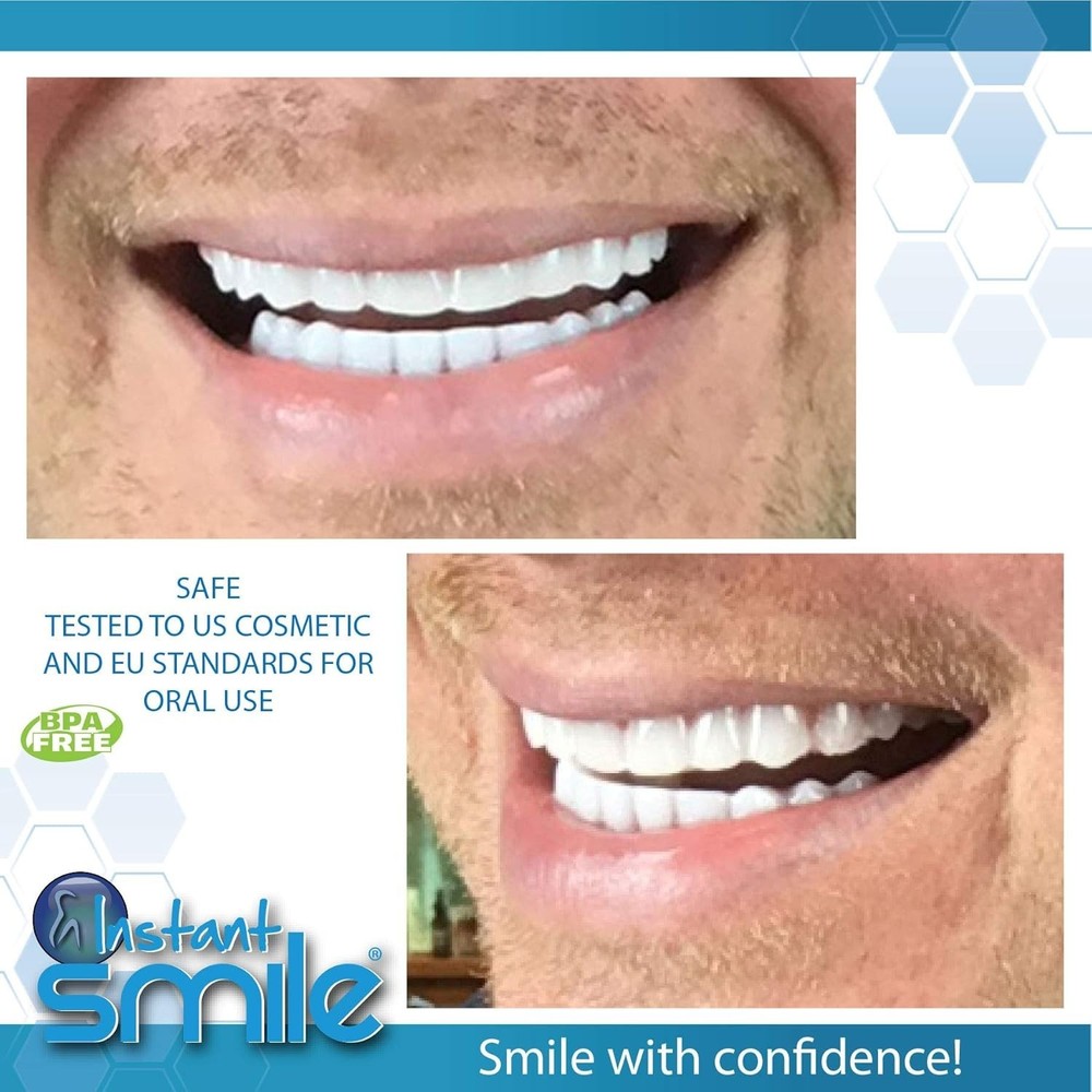 Transform Your Smile Effortlessly with Handmade Flex Teeth Set - Bright White