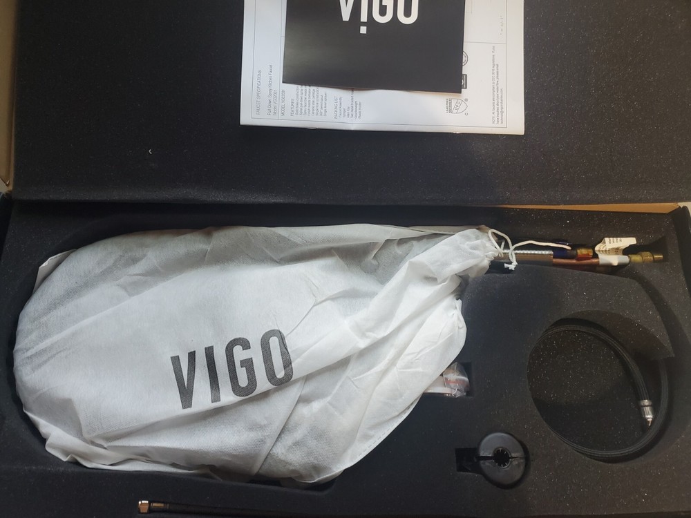 Vigo Edison VG02001MB Pull-Down Sprayer Kitchen Faucet