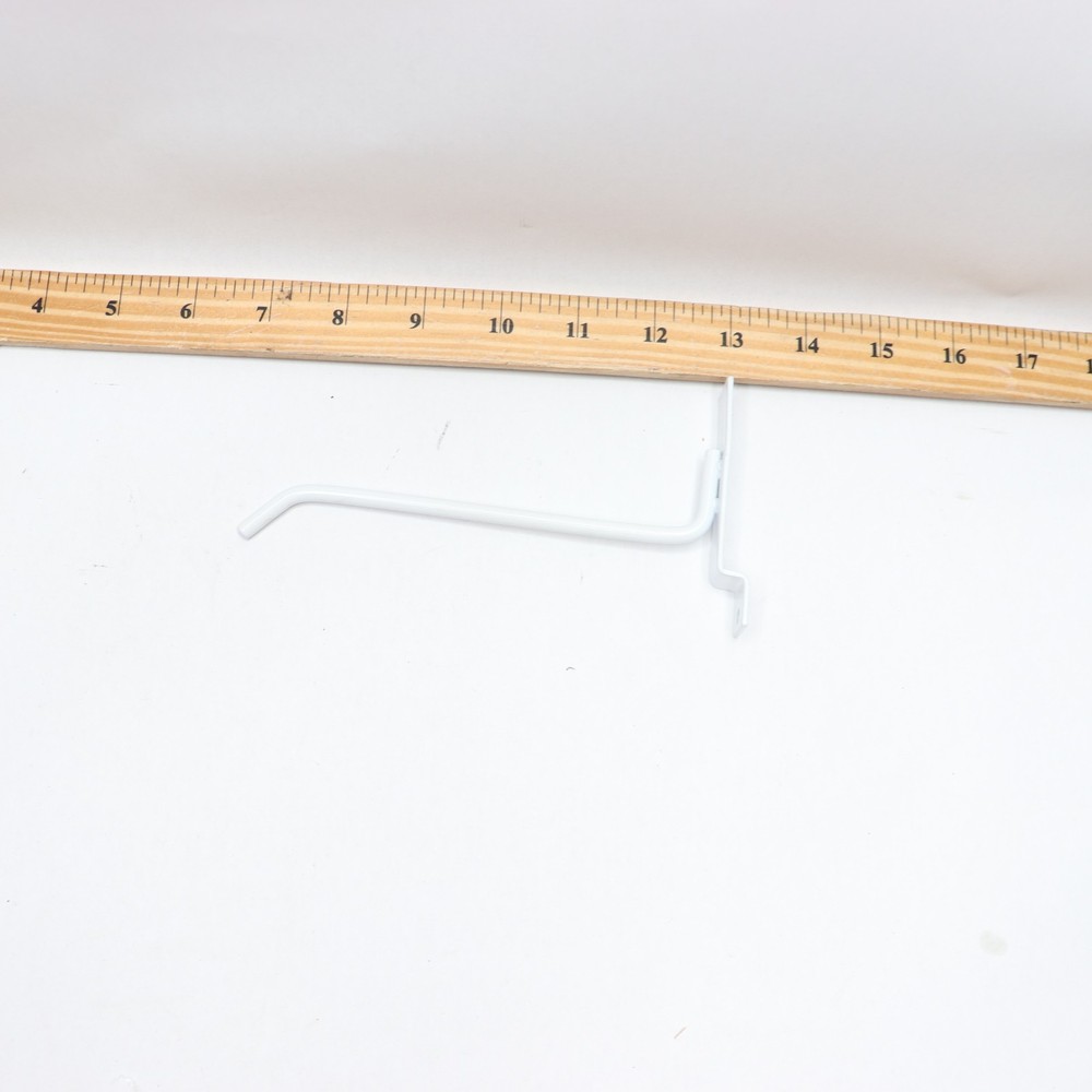 Peg Hook for Slatwall White 6"