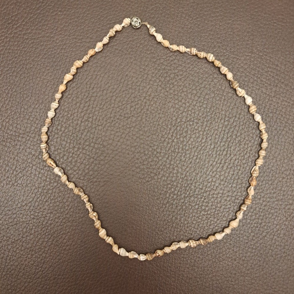 Handmade Necklace Made From Tiny Shells Beach Sea