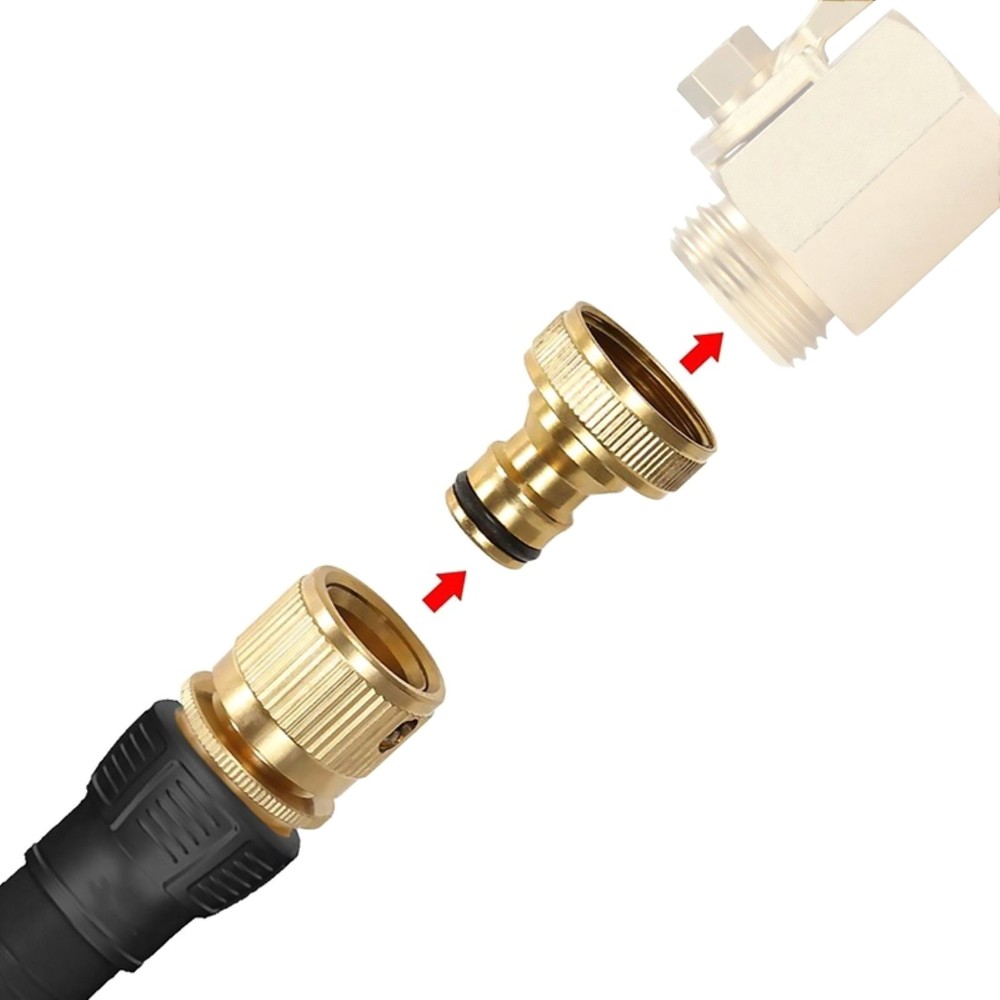 4 Pair Quick Connector About 25mm 3/4" GHT Thread Hose AdapterAssembly