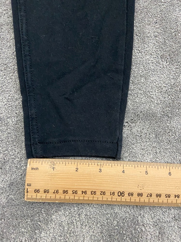 Papaya Womens Black Leggings Back Pockets Size 10