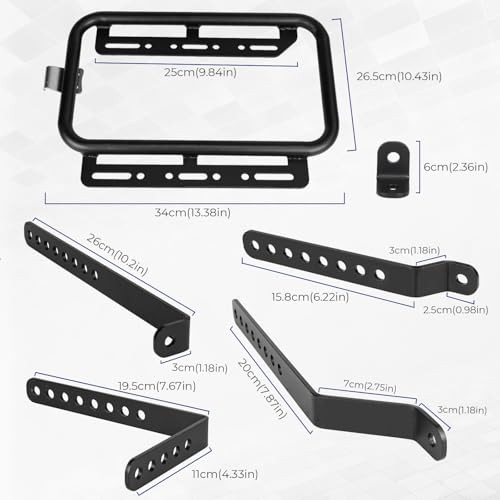 Universal Upgrade Motorcycle Side Case Mounting Kit Support Rack Detachable