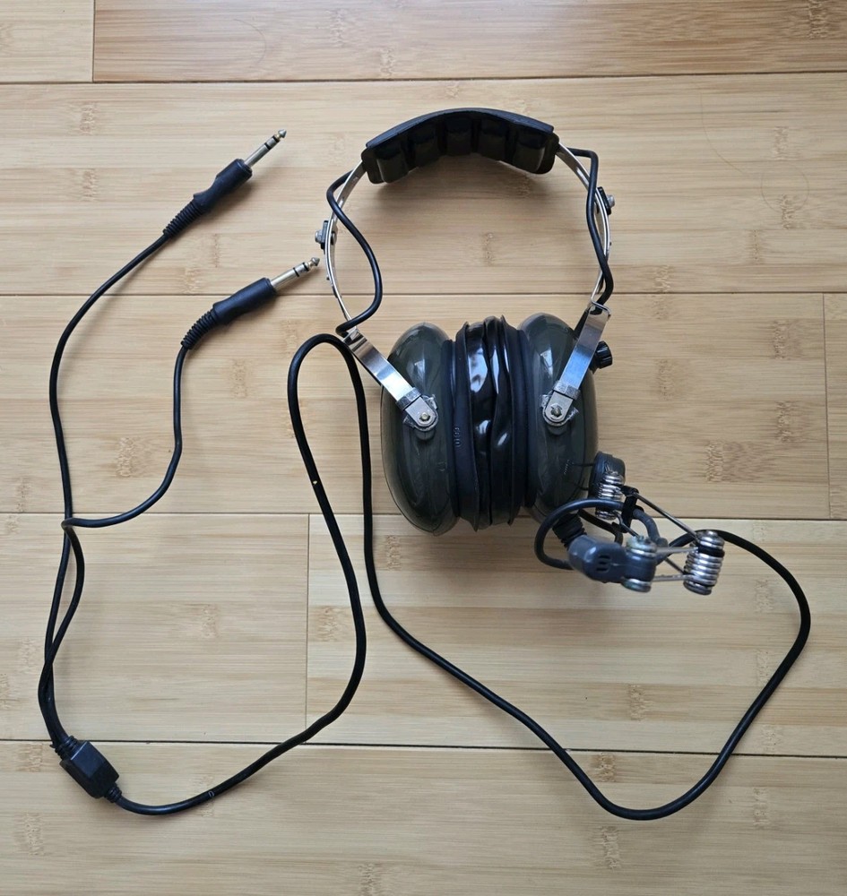 Aviation Communications Inc AC-200 Headset Dual Plug Not Tested
