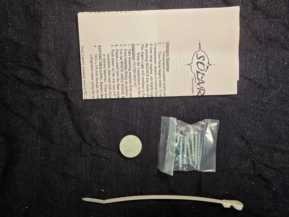 MICROTEMP ELECTRONICS ST-1 Solar Temp Alarm System (NOS)