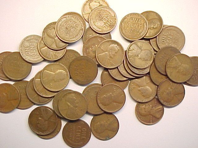 1927 D Circulated Lincoln Cent Roll