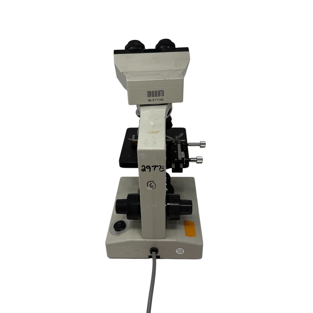 Ward's HVS-20 Binocular Compound Microscope 4 Objective Lenses Lab Scope