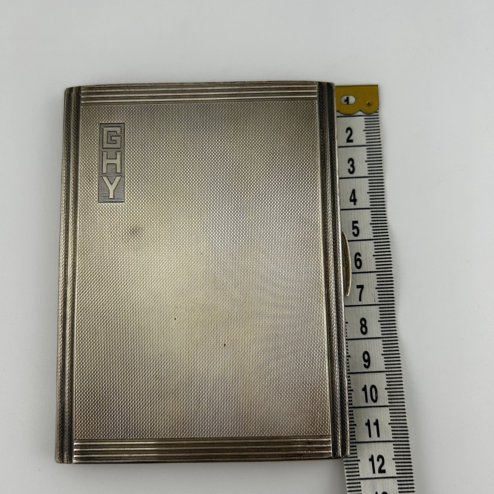 George VI Solid Sterling Silver Cigarette Case - Mappin & Webb - 1941 - 178g