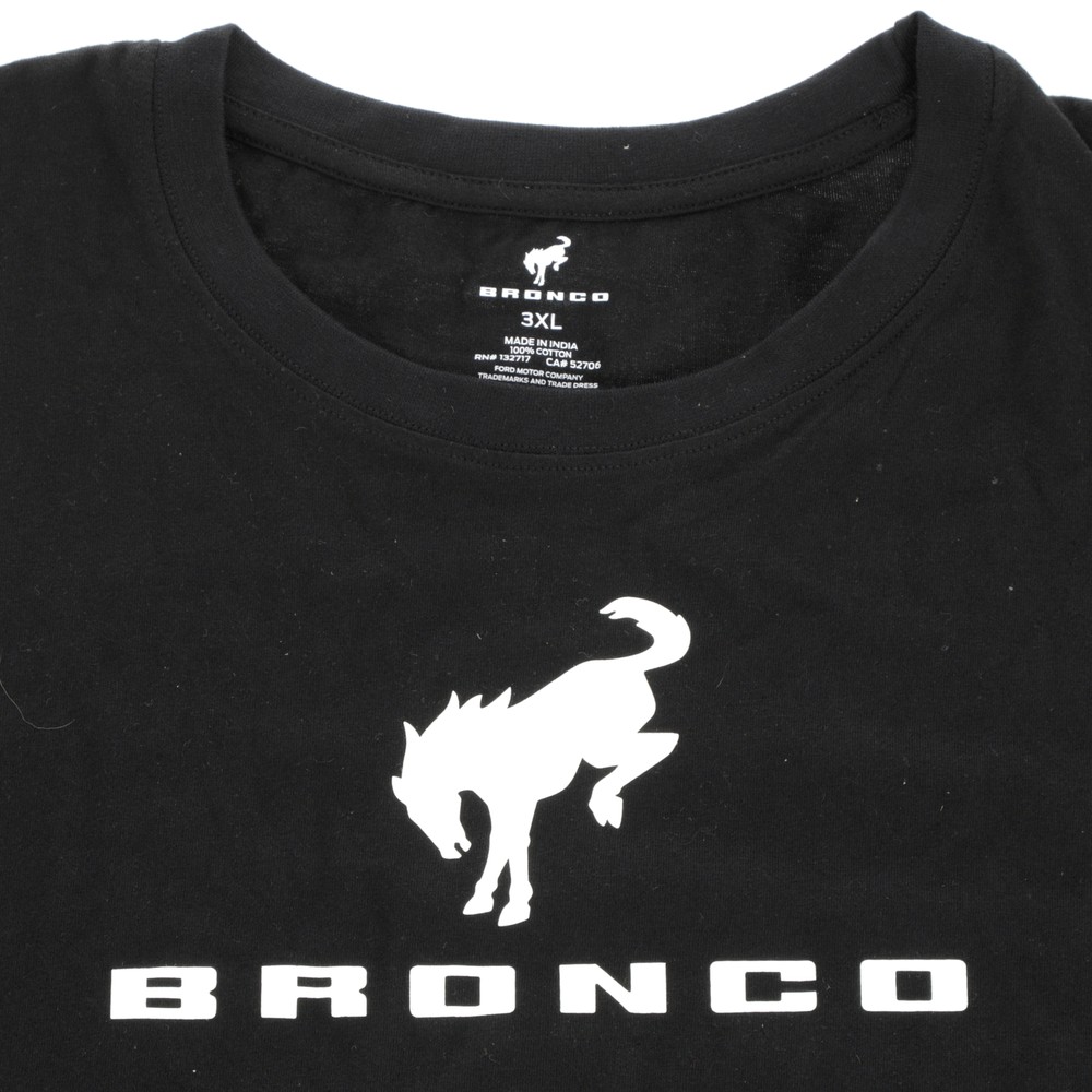 Ford Bronco Basic Logo Black T-Shirt 3XL