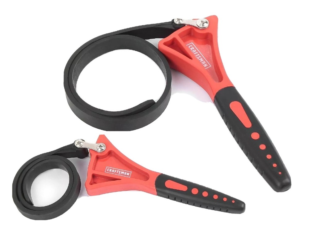 Craftsman 2 Piece Rubber Strap Wrench Tool Set - 4 & 6 Inch