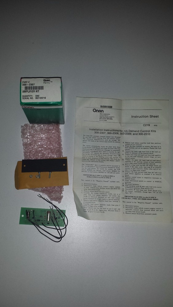 Onan Amplifier Board 300-2307