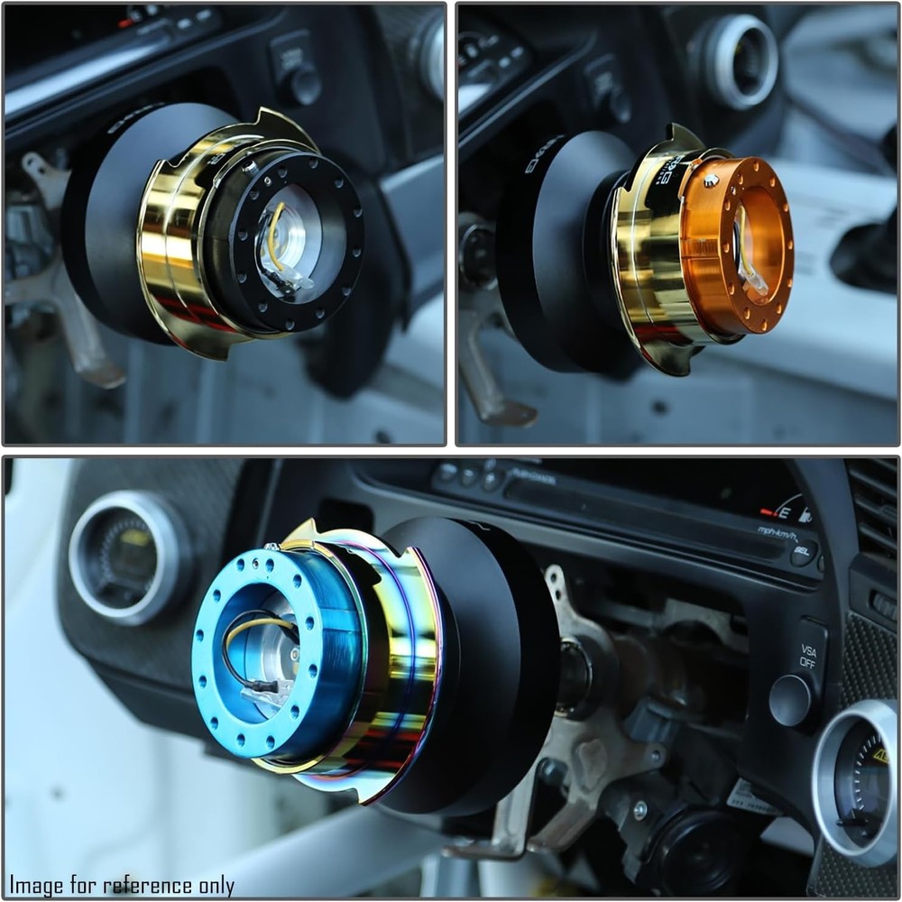 NRG Innovations SRK-200RD-TI Quick Release Steering Adapter - Red & Titanium