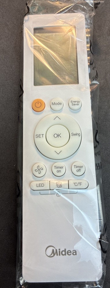 Midea RG10G4(B2)/BGCEFU1 White Handheld Wireless Air Conditioner Remote Control