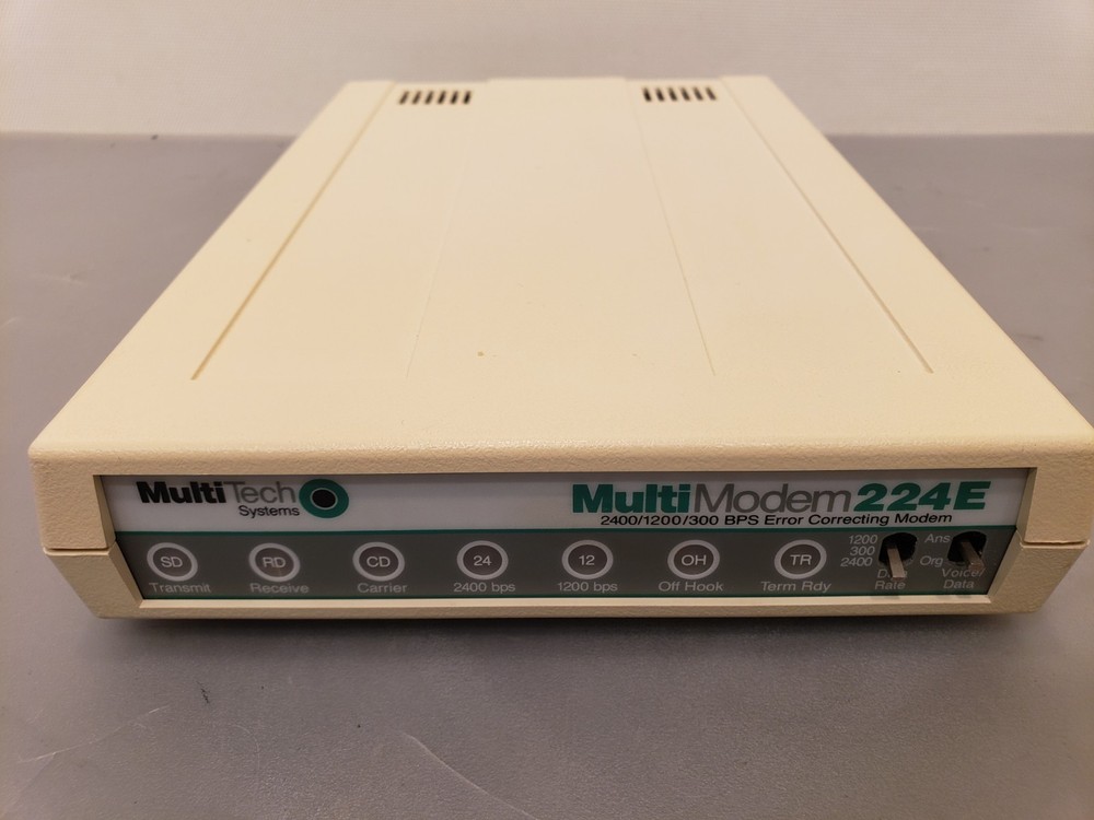 MultiTech Systems External Multi Modem 224E Model MT224EH 2400/1200/300