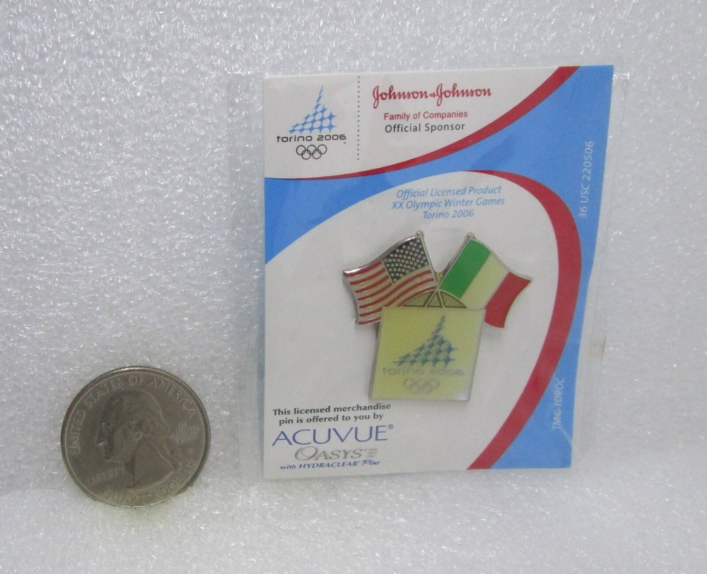 2006 Torino Olympic Johnson-Johnson Pin NEW