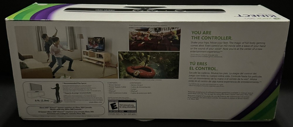 Microsoft Xbox 360 Kinect Sensor CIB Complete. Sealed Game. Authentic & Tested