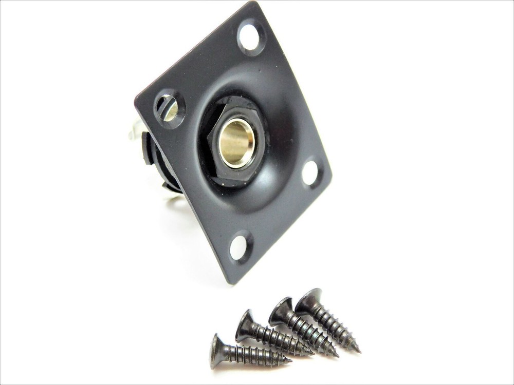 Electric Guitar Output Jack Plate Universal Rectangle for Tele Ibanez