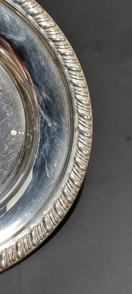 Pair Sterling Silver Butter Pats, No Monograms