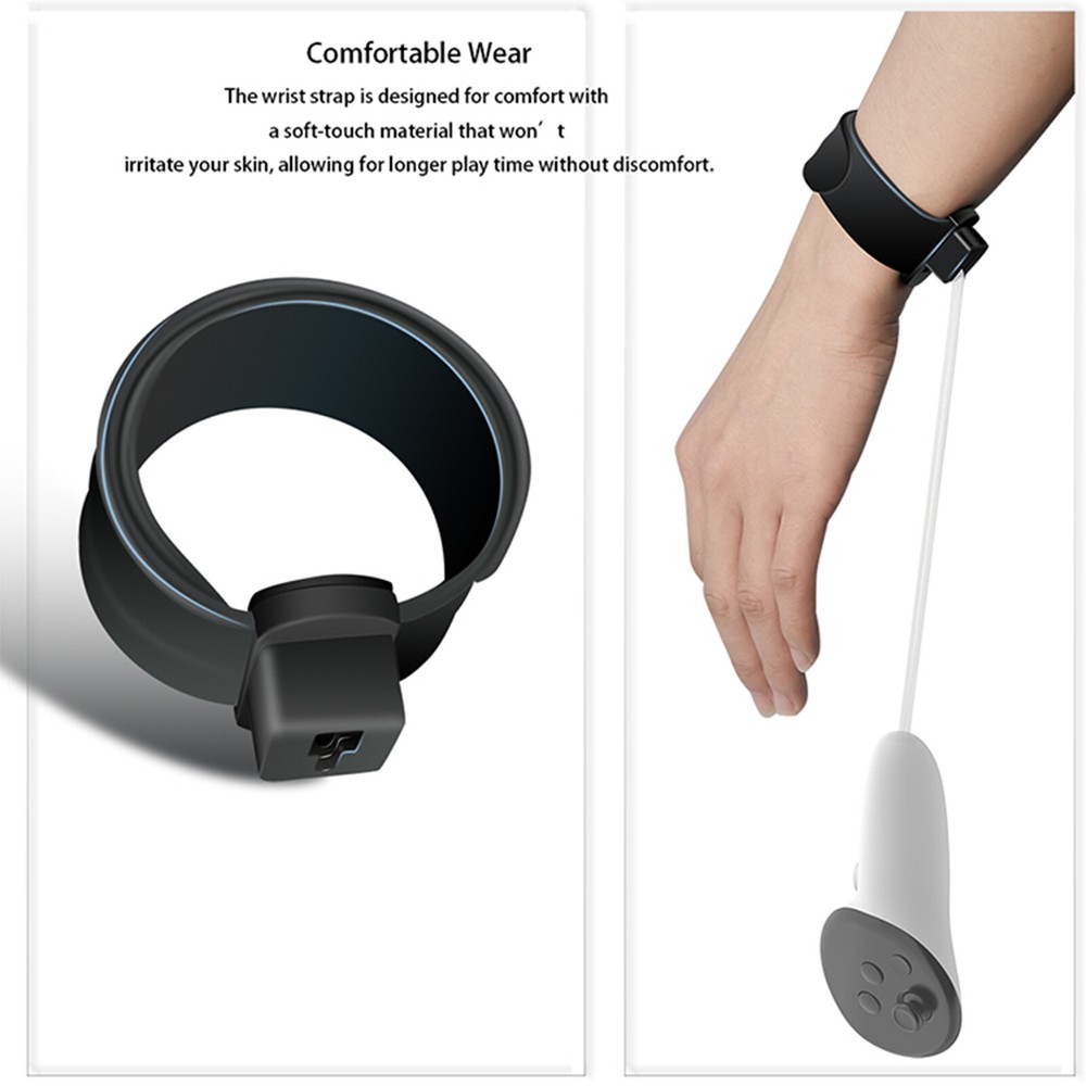 For Meta Quest 3 2 VR Controllers Handle Grip Strap Anti-Drop Ring Joystick Caps