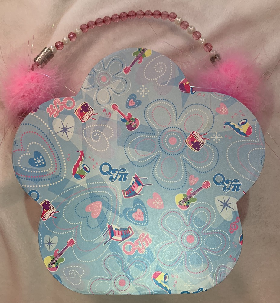 QTπ Flower Shaped Purse Box With Mirror