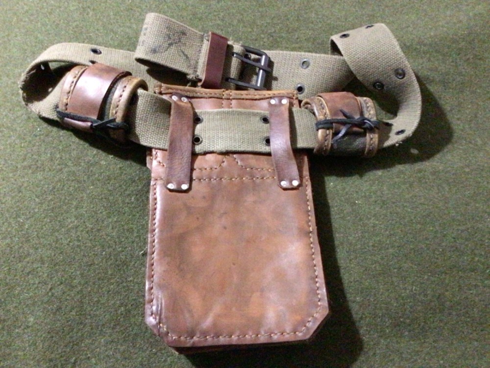 Apocalypse wasteland leather ammo bag.