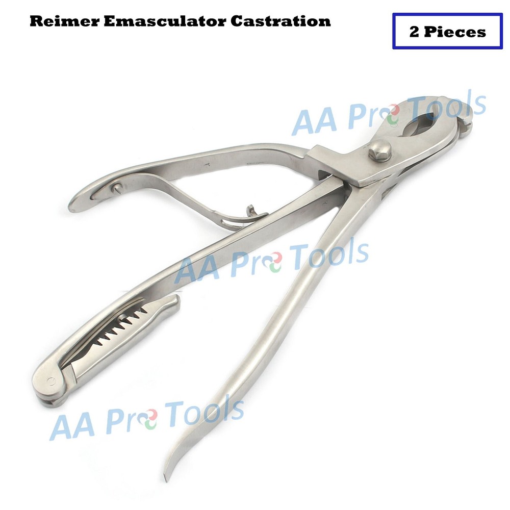 2 Reimer Emasculator Castration Veterinary Instruments Simultaneous Crushing Use