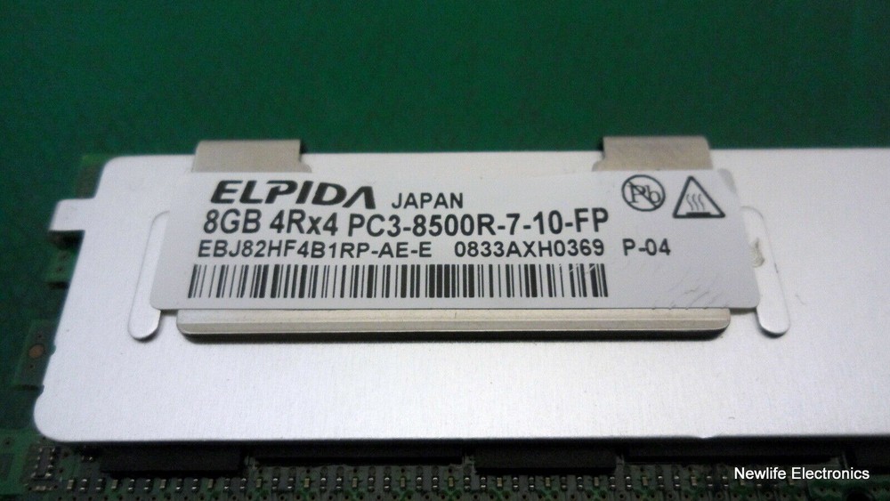 Elpida EBJ82HF4B1RP-AE-E 8GB PC-8500 DDR3 SDRAM Server Memory