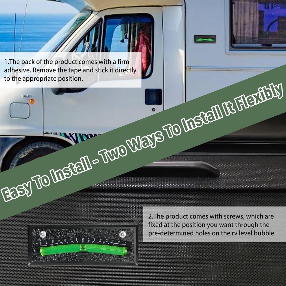 Rv Bubble Level Camper Level Bubble 2 Pack For Trailer Leveling Bubble,High Visi