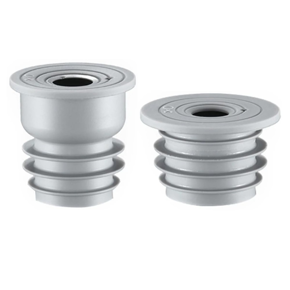 RecDec 2 Pack Washing Machine Drain Hose Seal Plug Odor-Free Silicone Gray