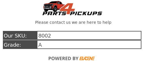 2007 Mazda BT-50 TS Passenger Side Front Driveshaft 2006-2012