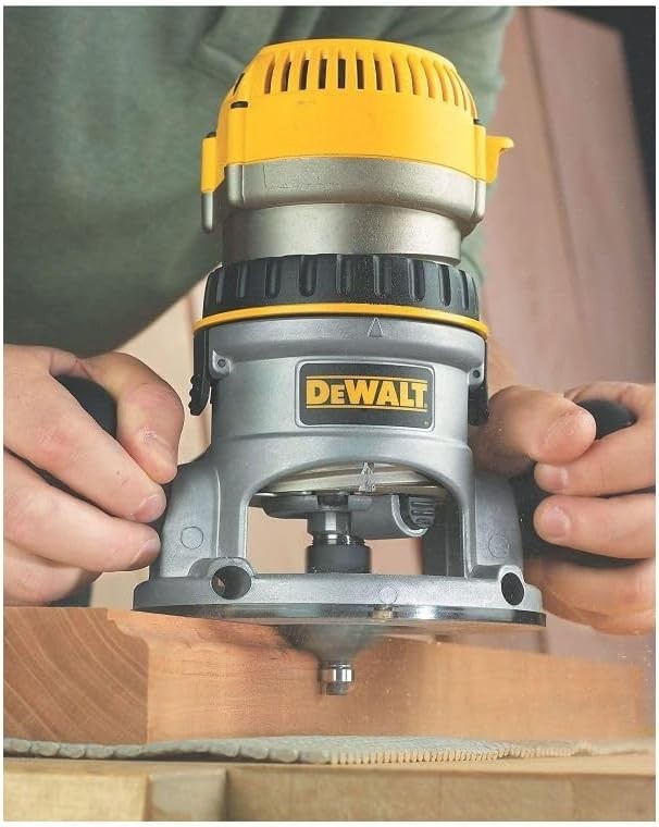 Router, Variable Speed, Fixed Base, 2-1/4 HP , Yellow