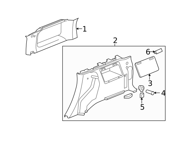 Genuine GM Window Molding 25820002