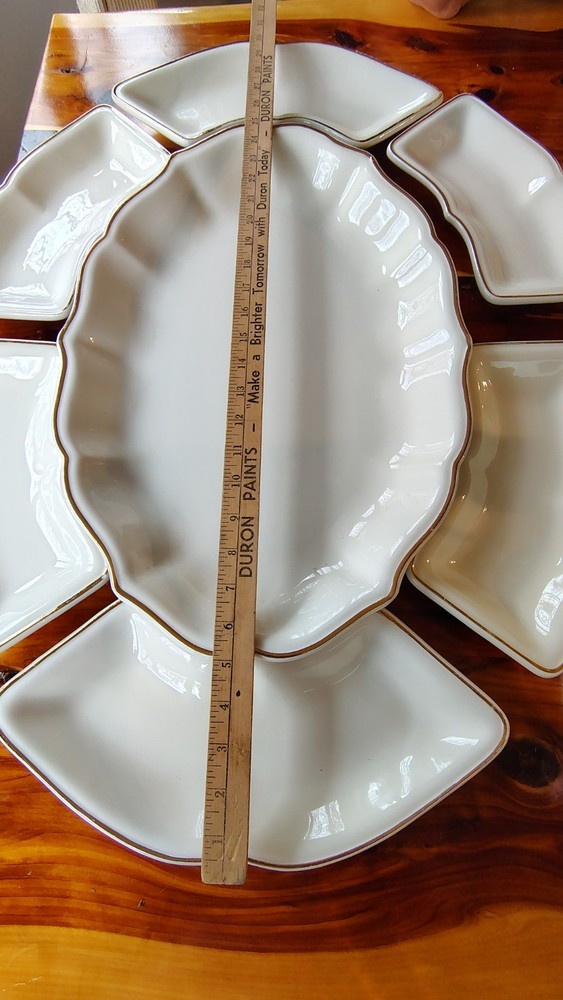 Vintage Culinary Essentials CWC Italy Platter Serving Set 7 pieces