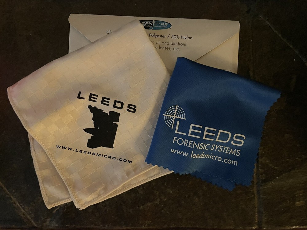 Leeds Forensic Systems Microscope Lens Cloths (2) + Case