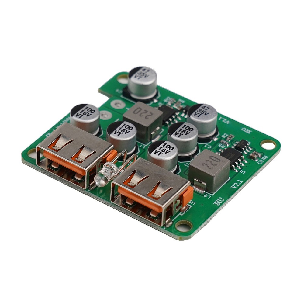 Dual USB Ports on a Compact Design Efficient 3A Solar Panel Voltage Regulator